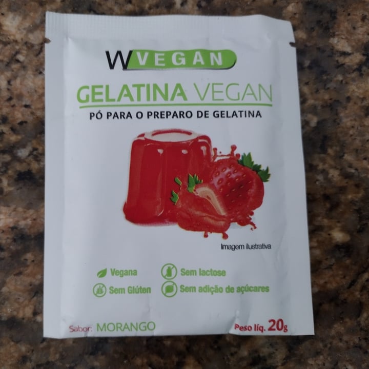 photo of Wvegan Gelatina Vegan Morango shared by @vegdesdeos7 on  13 Jun 2022 - review
