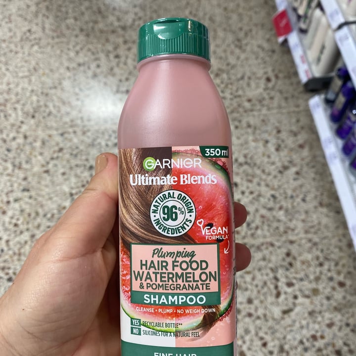review photo of Garnier Ultimate Blends Hair Food Watermelon & Pomegranate shared by @lalonso on 09 May 2022 - review