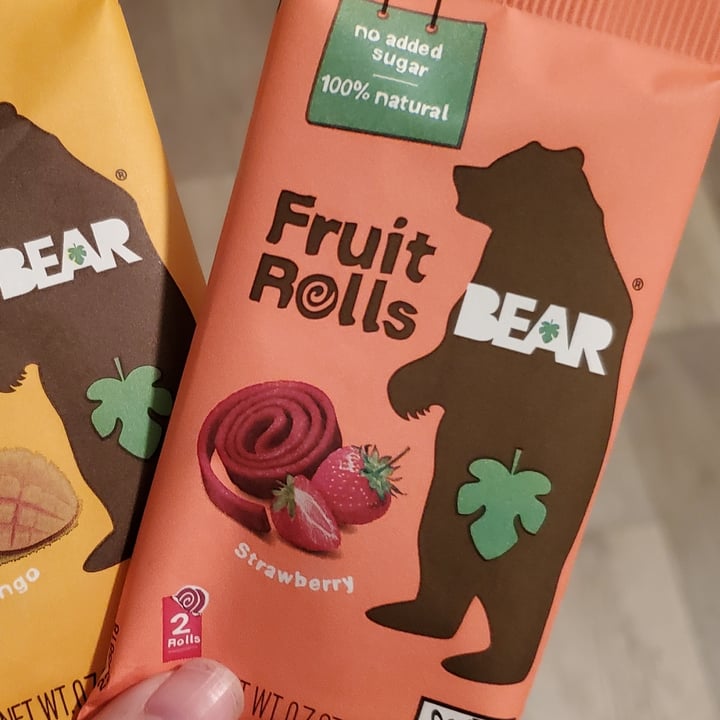 photo of Bear Fruit Rolls Strawberry  shared by @veg3m on  24 Dec 2021 - review