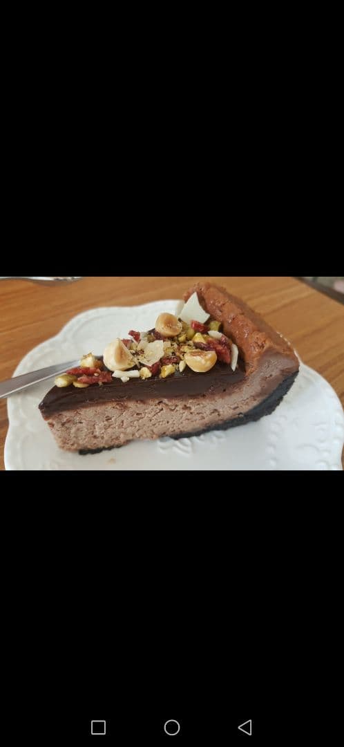 「Chocolate and nuts cake」の料理の写真