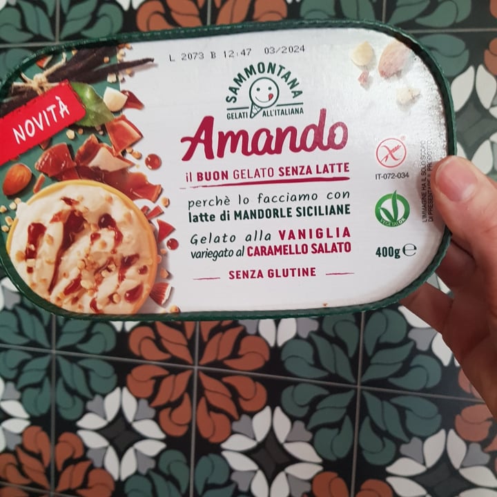 photo of Sammontana Amando Gelato Alla Vaniglia Vatiegato al Caramello Salato shared by @crimo on  01 May 2022 - review