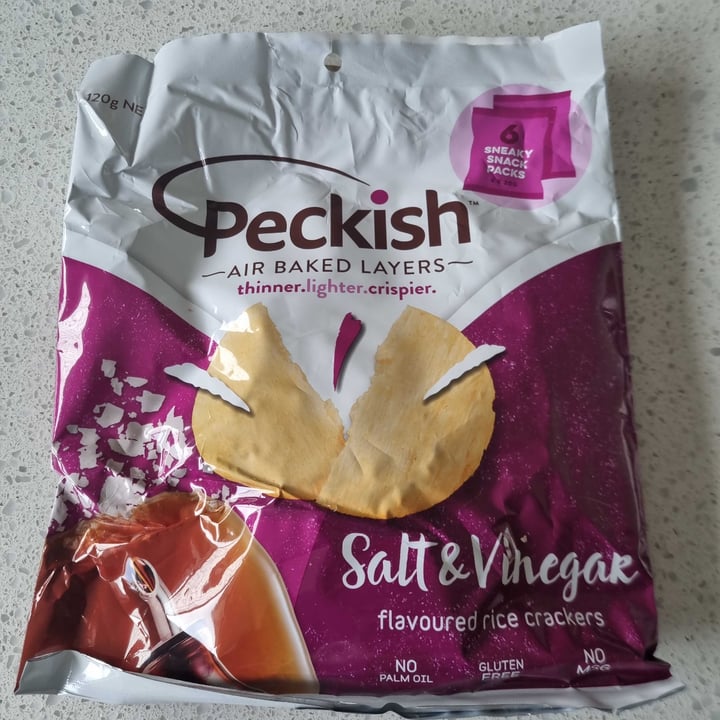 photo of Peckish Salt & Vinegar Flavoured Rice Crackers shared by @lanilouisem on  26 Jul 2021 - review