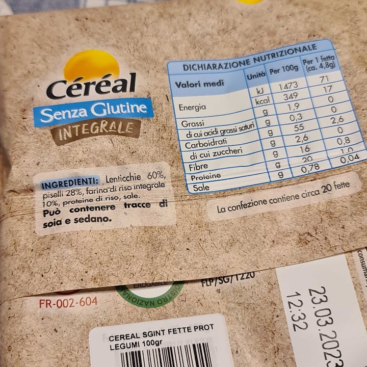 photo of Céréal Fette proteiche ai legumi shared by @sarazathoth on  26 Feb 2022 - review