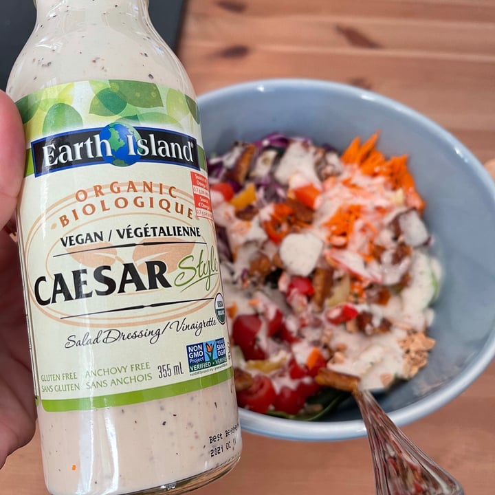 photo of Earth Island Caesar Style Salad Dressing shared by @theveganrocks on  21 May 2021 - review