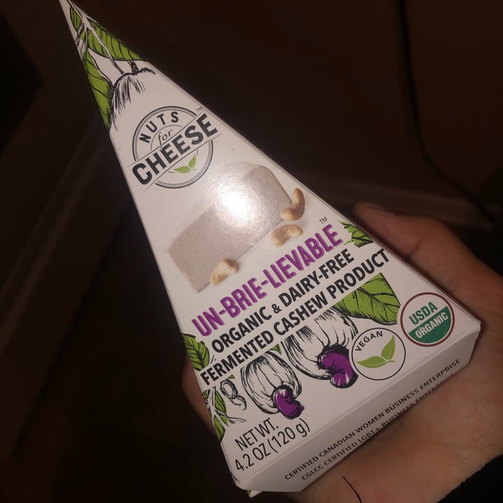 photo of Nuts For Cheese Un-Brie-Lievable shared by @happyveganmomma on  14 Dec 2022 - review