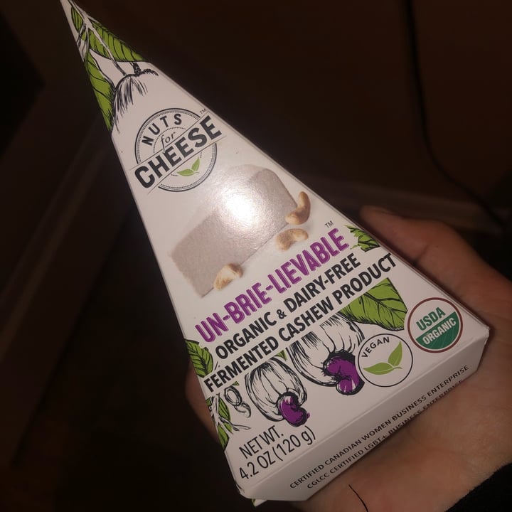 review photo of Nuts For Cheese Un-Brie-Lievable shared by @happyveganmomma on 14 Dec 2022 - review