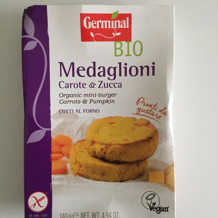 review photo of Germinal Bio Medaglioni Carote & Zucca shared by @verdemaggiorana on 22 Apr 2022 - review
