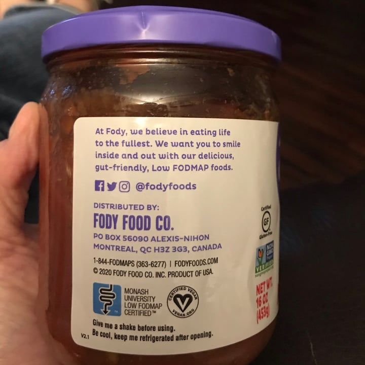 photo of Fody Foods Salsa shared by @redpath on  14 Mar 2021 - review