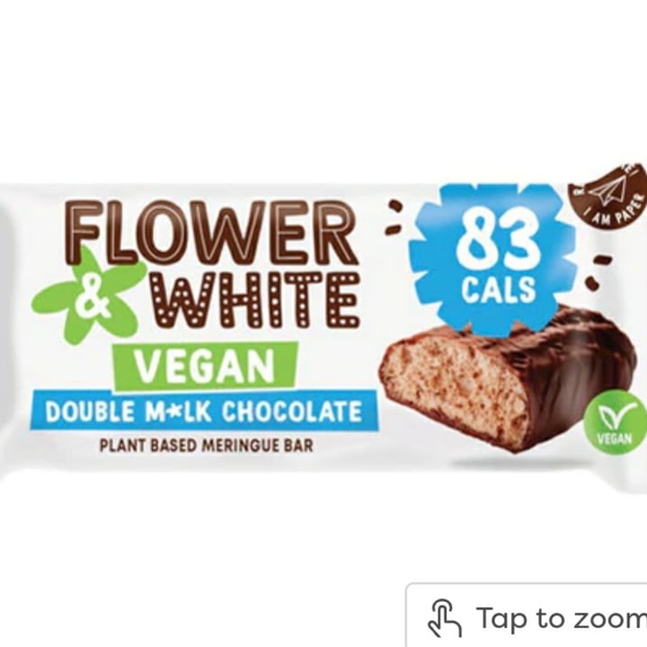 photo of Flower & white Double M*lk Chocolate Meringue Bar shared by @thefunkychick on  14 Mar 2022 - review