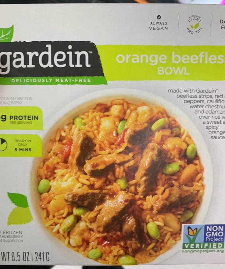 photo of Gardein Orange Beefless Bowl shared by @melissanelson13 on  19 Dec 2019 - review