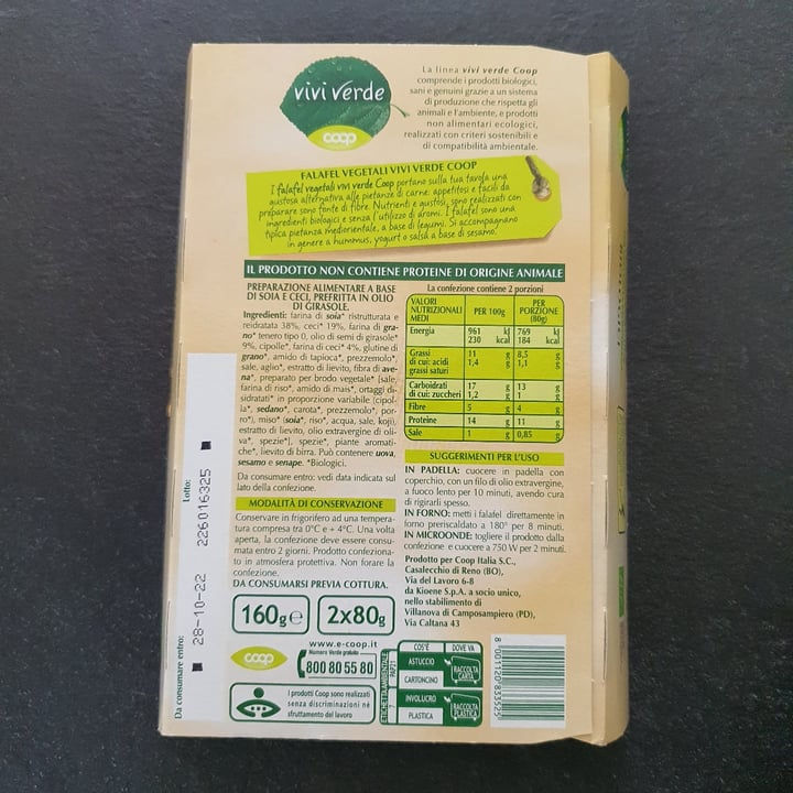 review photo of Viviverde bio falafel vegetali shared by @valealegreg on 02 Nov 2022 - review