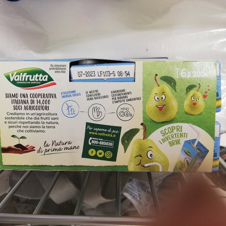 photo of Valfrutta 100% frullato Pera shared by @elengrana on  13 Aug 2022 - review