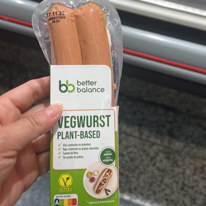 photo of better balance Vegwurst plant based shared by @laraner on  09 Oct 2022 - review