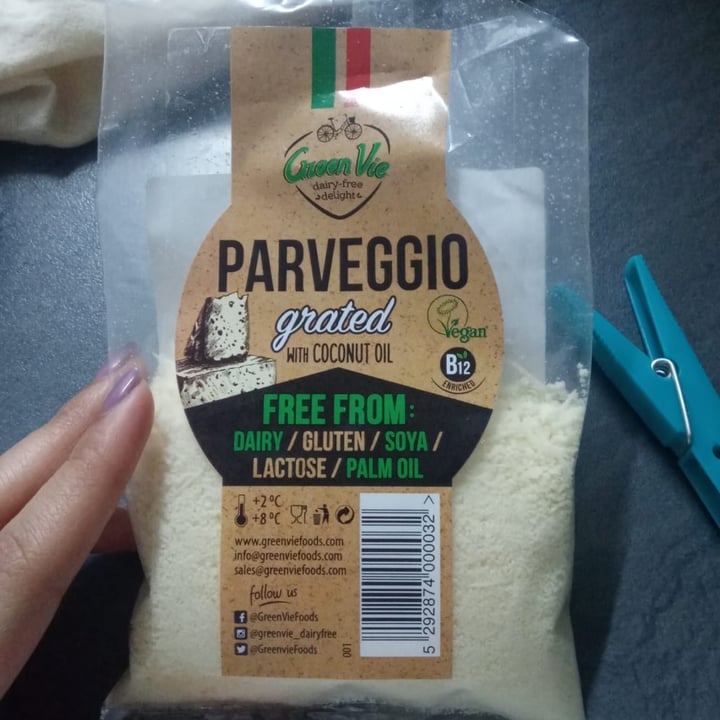 photo of GreenVie Foods Parmesan grated shared by @svaquero on  24 Jun 2022 - review