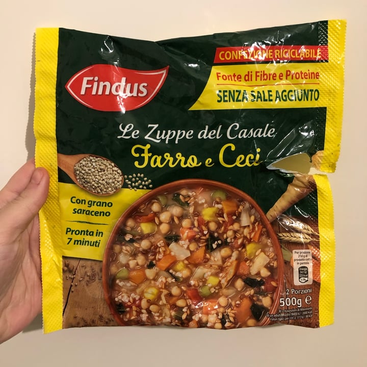 photo of Findus Le Zuppe Del Casale Farro E Ceci shared by @annalauras on  14 Apr 2022 - review