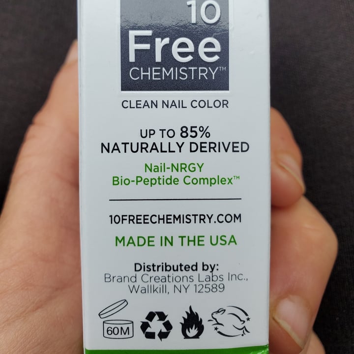 photo of 10 Free Chemistry 10 Free Chemistry Nail Polish shared by @sarbear420 on  10 Oct 2021 - review