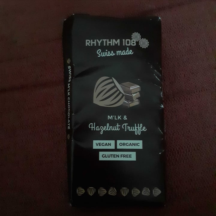 photo of Rhythm 108 M’lk & hazlenut truffle Chocolate Bar shared by @julesofessex on  08 Aug 2020 - review