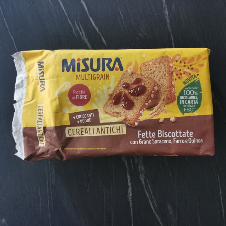 photo of Misura Fette Biscottate ai Cereali Antichi - Multigrain shared by @alicefelice on  02 Nov 2022 - review