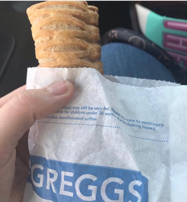 photo of Greggs Vegan Sausage Roll shared by @katieeesmith on  02 Apr 2020 - review