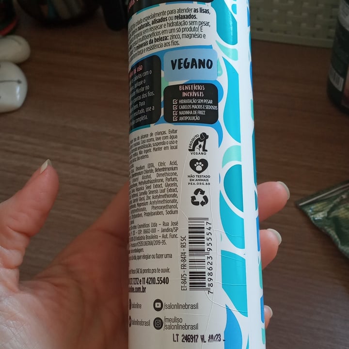 review photo of Salon line Condicionador meu liso micelar shared by @cassflores on 13 May 2022 - review