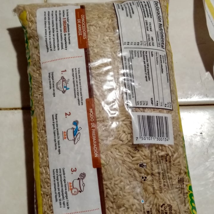 photo of Verde Valle Arroz integral shared by @karlos2021 on  25 Sep 2021 - review