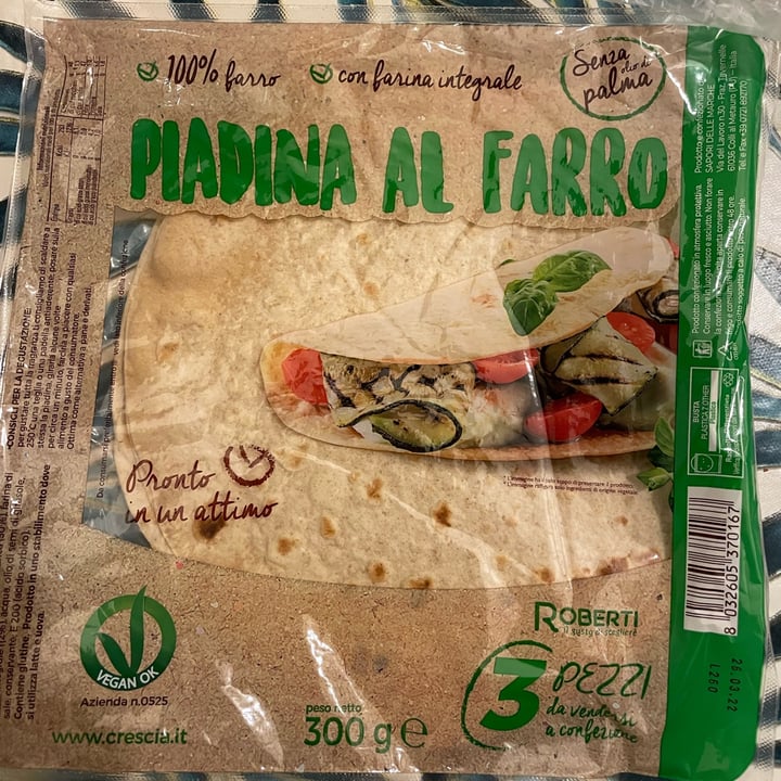 photo of Roberti Piadina shared by @allveg44 on  26 Jan 2022 - review