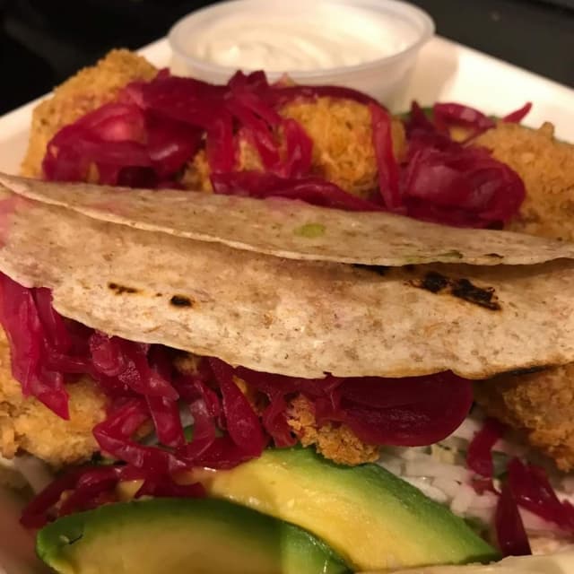 「Crispy Cauliflower Tacos」の料理の写真