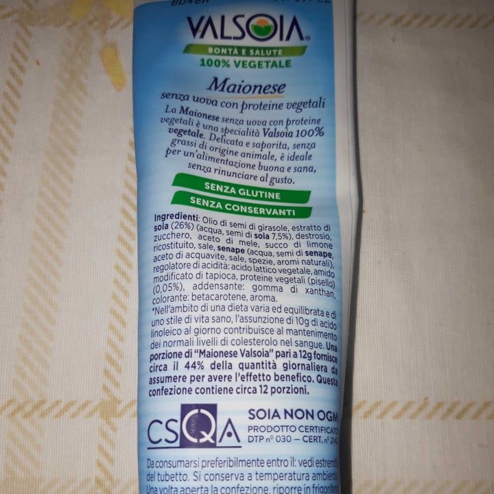 review photo of Valsoia Maionese senza uova shared by @itshannah on 15 Feb 2022 - review