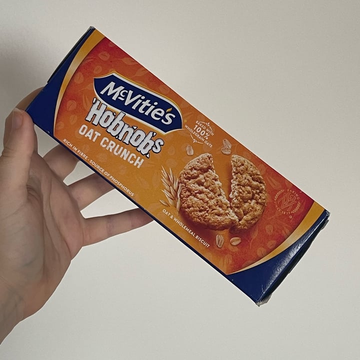 photo of McVitie's hobnobs oat crunch shared by @adeleveneziano on  03 Sep 2022 - review