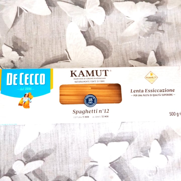 photo of De cecco Spaghetti n.12 Kamut shared by @laninfa87 on  13 Nov 2022 - review