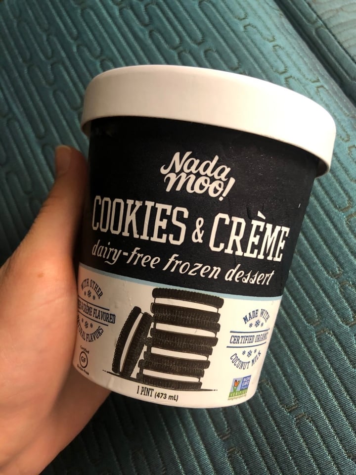 photo of NadaMoo! Cookies and Creme shared by @mayabates on  20 Mar 2020 - review