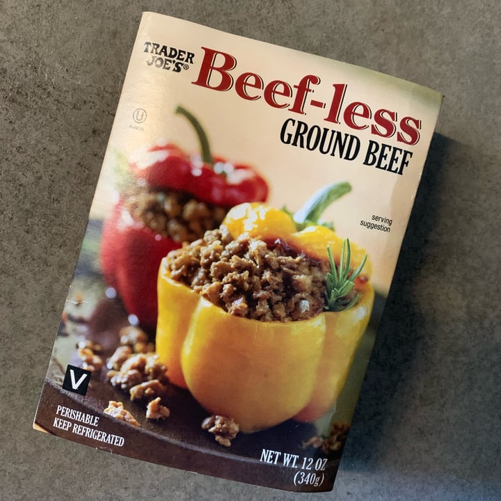 photo of Trader Joe's Beef-less Ground Beef shared by @unejanie on  25 Mar 2022 - review