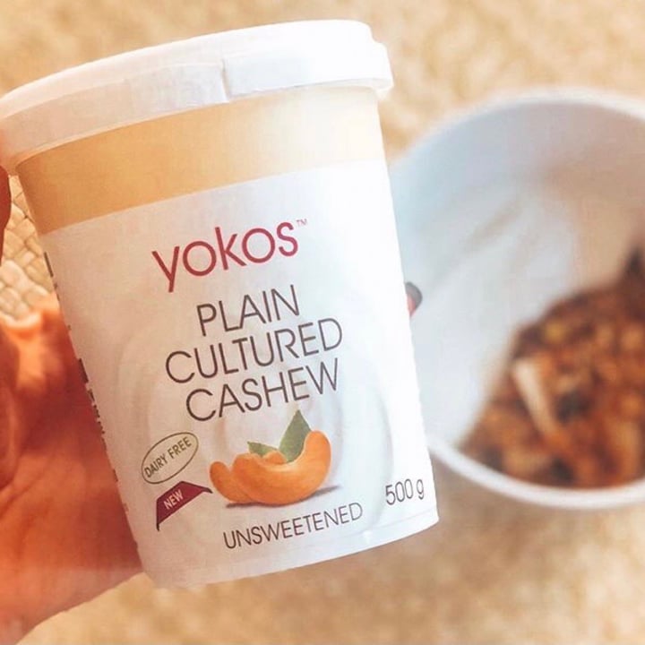 photo of Yokos Plain Cultured Cashew shared by @plantpoweredpayalla on  08 Oct 2020 - review