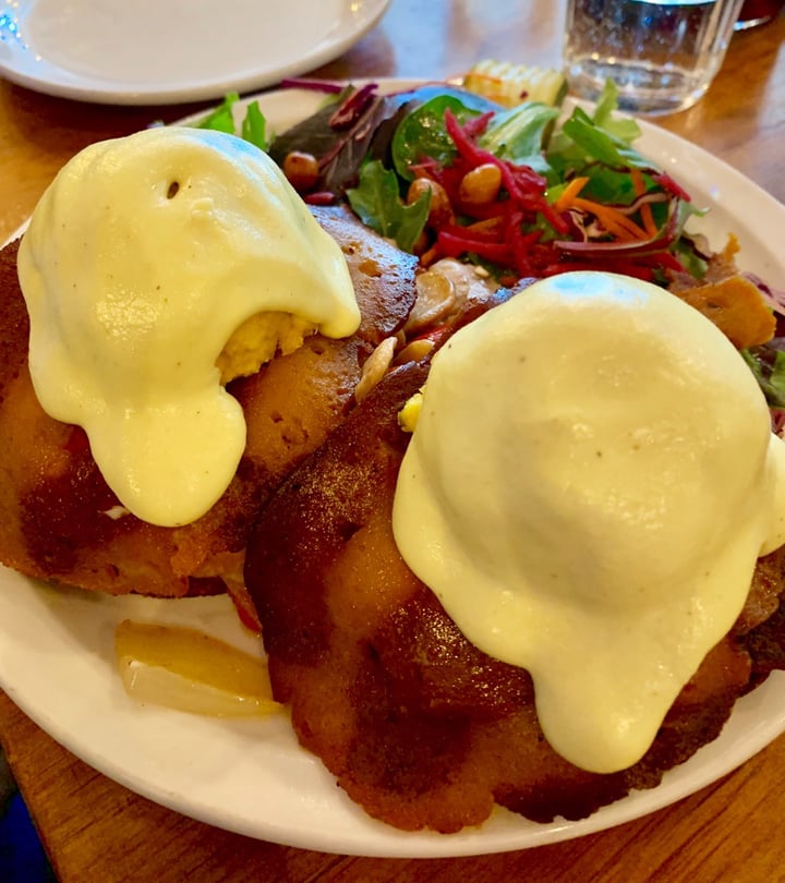 photo of Chickpea restaurant Latkes Benechick shared by @veganonthego on  10 May 2019 - review
