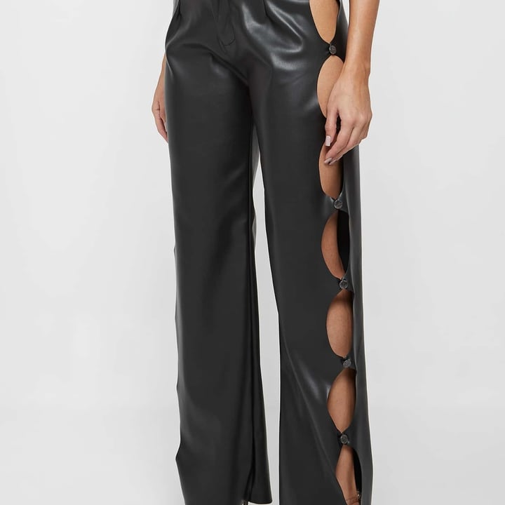 photo of VEGAN LEATHER CUT OUT TROUSERS VEGAN LEATHER CUT OUT TROUSERS shared by @monicabarbosa on  14 May 2022 - review