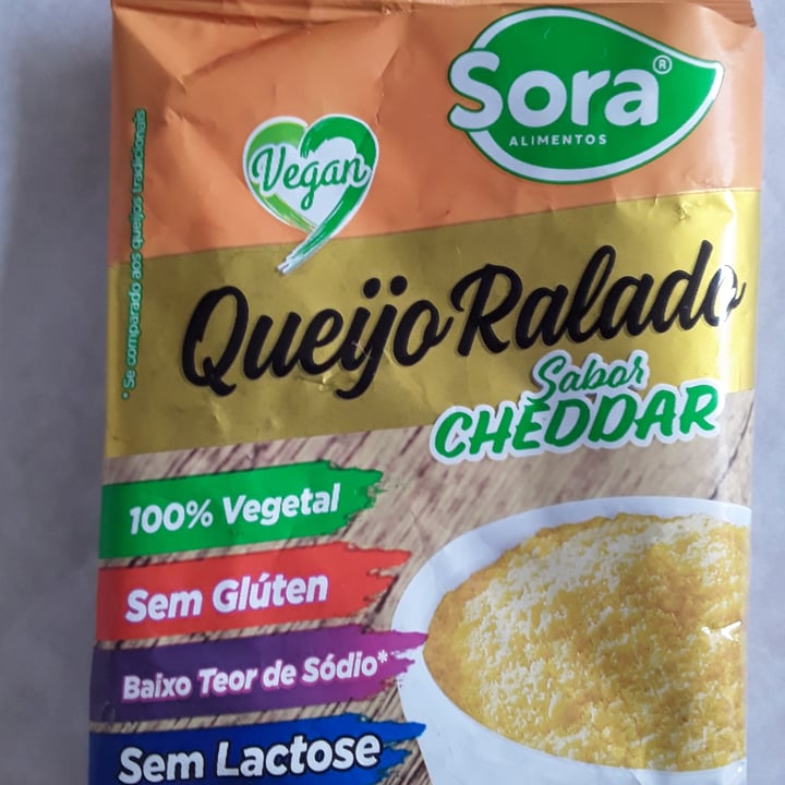 photo of Sora Queijo Ralado Cheddar shared by @lucimmm on  19 Apr 2022 - review