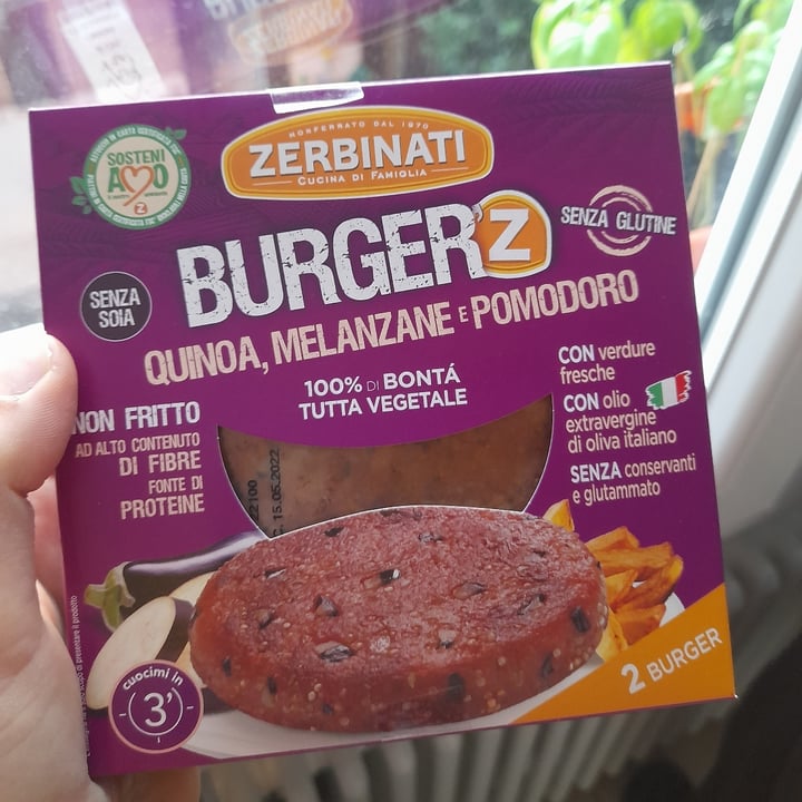photo of Zerbinati Burger Quinoa, Melanzane e Pomodoro shared by @daaanila on  12 May 2022 - review