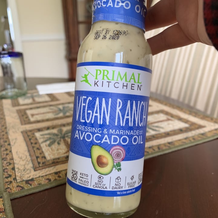 photo of Primal Kitchen Vegan Ranch Dressing shared by @rtoms on  10 May 2020 - review