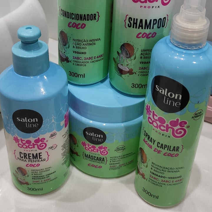 review photo of Salon line #Todecacho - Creme pra pentear de coco shared by @janeprates on 30 Apr 2022 - review