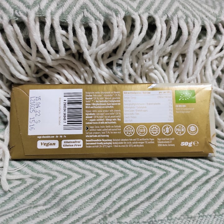 photo of Vego Almond Bliss Vego White shared by @thekindseed on  29 Oct 2021 - review