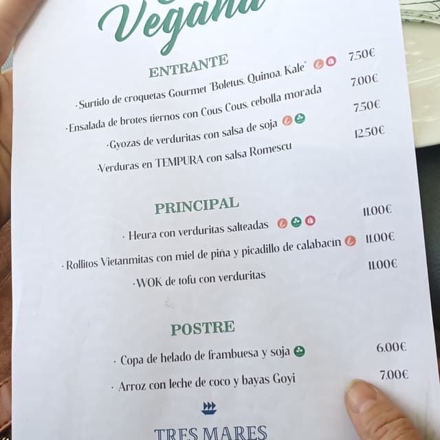 Photo du plat “Rollitos vietnamitas con miel de piña y picadillo de calabacín”