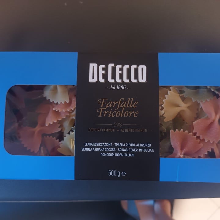photo of De cecco Farfalle tricolore shared by @dianaaponte on  18 Jun 2022 - review