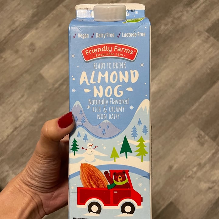photo of Friendly Farms Almond nog shared by @lizyehl on  14 Nov 2022 - review