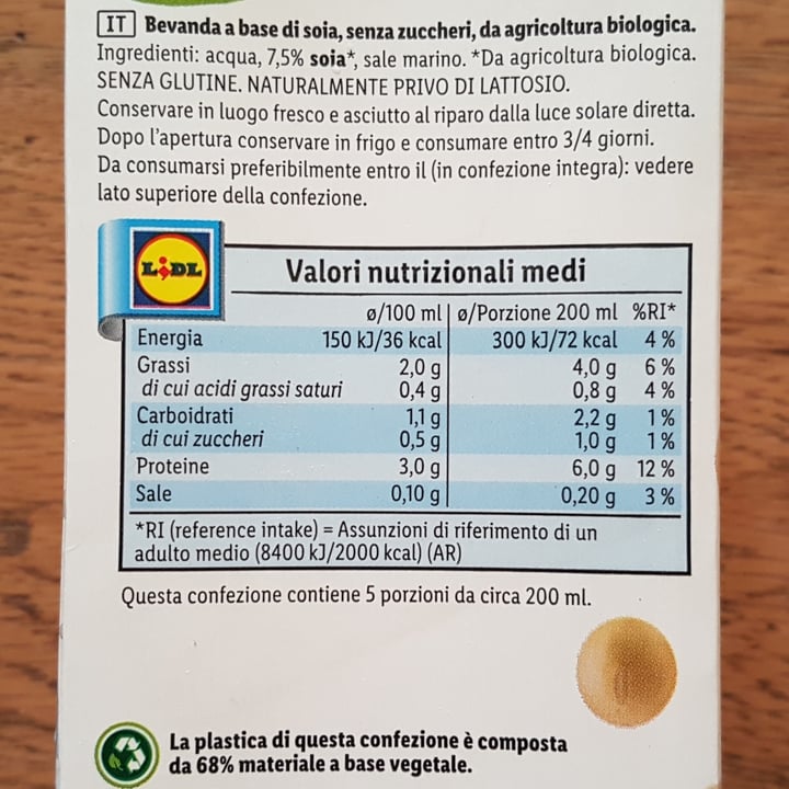 review photo of Vemondo Bio Bevanda Soia shared by @lamerip on 05 Jun 2022 - review