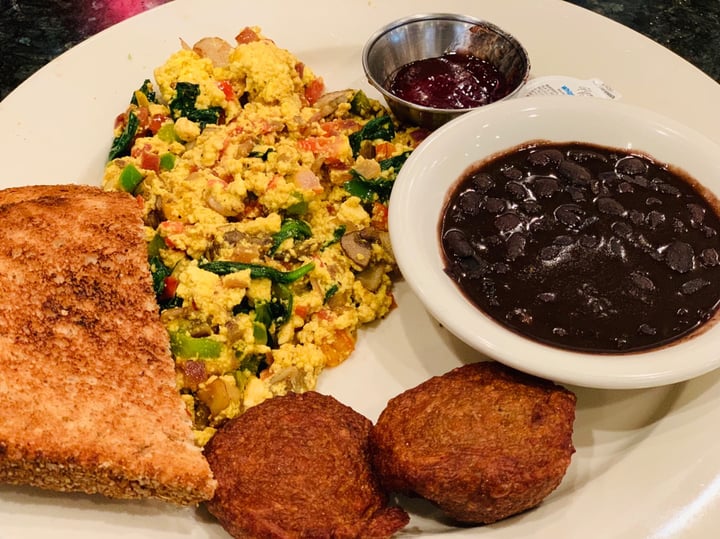 review photo of Busboys And Poets Vegan Egg Scramble shared by @akkvegan on 03 Feb 2019 - review
