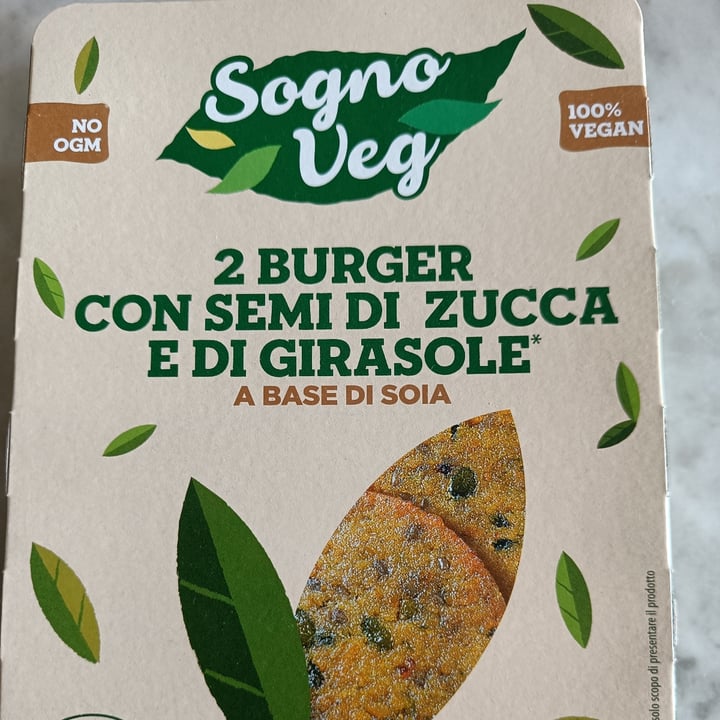 photo of Sogno veg 2 burger con semi di zucca e girasole shared by @lcarcillo on  03 Jun 2022 - review