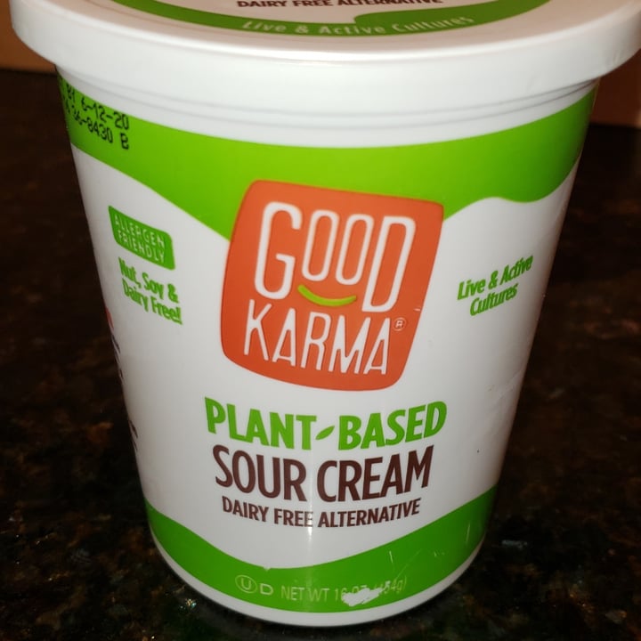 photo of Good Karma Plant Based Sour Cream shared by @wigglesme on  03 Jun 2020 - review
