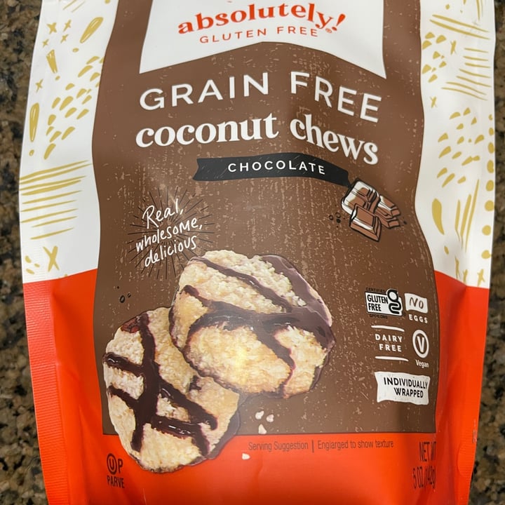 photo of Absolutely gluten free Grain free coconut chews chocolate shared by @karenasp on  21 Oct 2021 - review