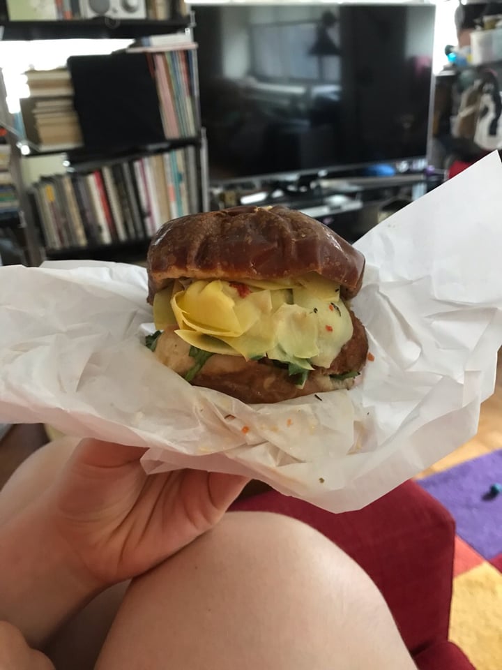 review photo of The Cinnamon Snail Lentil Artichoke Burger shared by @tj23 on 30 Jul 2019 - review