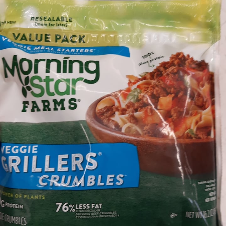 photo of MorningStar Farms veggie grillers crumbles shared by @ednariehl on  11 May 2022 - review